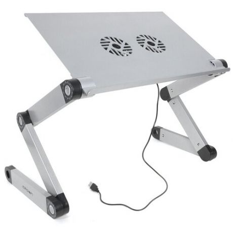 Стол для ноутбука CROWN MICRO CMLS-116G, серебристый