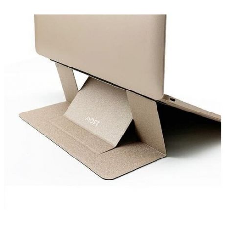 Переносная клейкая подставка для ноутбука "MOFT LAPTOP STAND", с 2 положениями, многоразовая, Gold