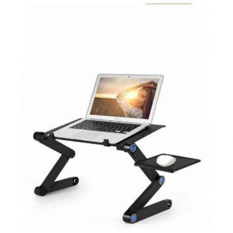Стол трансформер для ноутбука игровой с охлаждением T8 / Подставка столик Т8 для ноутбука с охлаждением