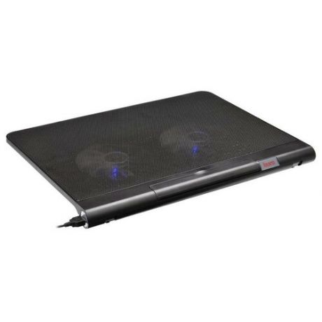 Buro Подставка для ноутбука 17"398x300x29mm 2xUSB 2x 140mmFAN 926г металлическая сетка пластик черный BU-LCP170-B214