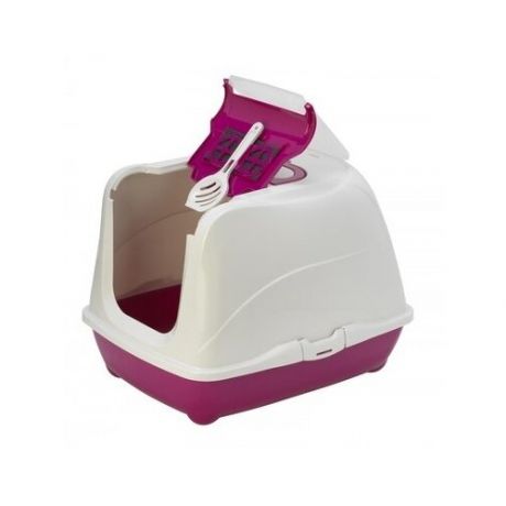 Moderna Туалет-домик Jumbo с угольным фильтром, 57х44х41см, ярко-розовый (Flip cat 57 cm) MOD-C240-328-B., 1,700 кг