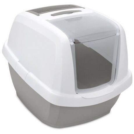 IMAC био-туалет для кошек MADDY 62х49,5х47,5h см, белый/бежевый