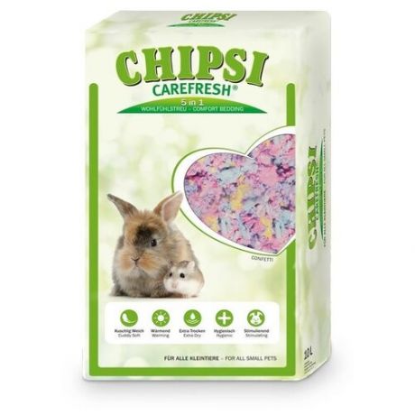 Наполнитель целлюлозный Carefresh Colors Confetti 10 л