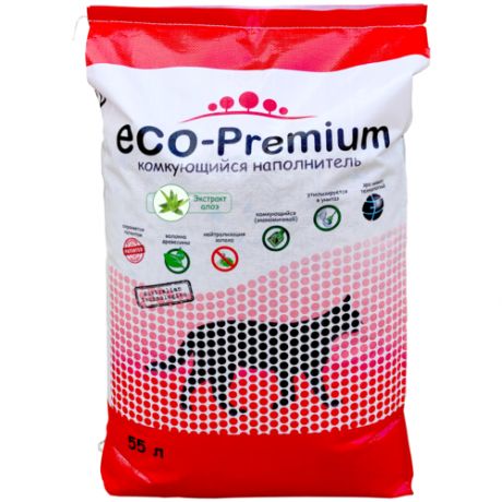 Комкующийся наполнитель ECO-Premium Алоэ 20 л