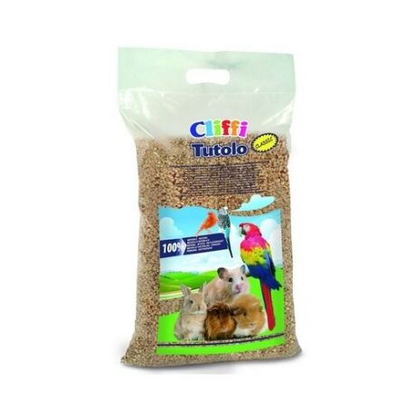 Cliffi (италия) кукурузный наполнитель для грызунов: 100проц. органик (tutolo naturale) acrs018, 3,700 кг