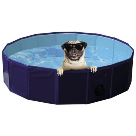Бассейн для собак COOLING-POOL 120х30см пластик синий/голубой