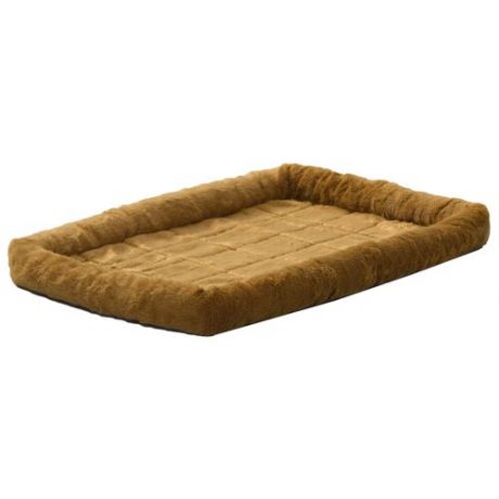 Лежак для собак и кошек Midwest QuietTime Faux Fur Deluxe Bolster 61х46х8 см cinnamon