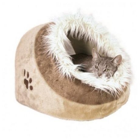 Домик для собак и кошек TRIXIE Minou Cuddly Cave 41х26х35 см бежевый/коричневый