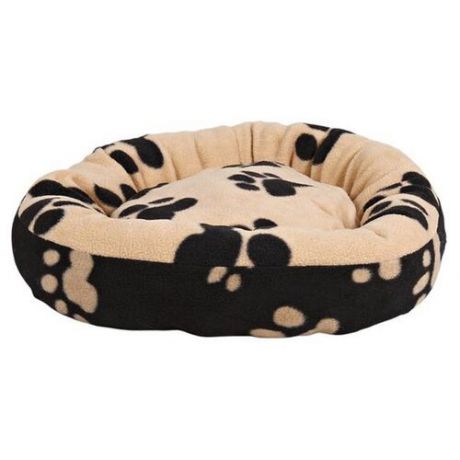 Лежак для кошек TRIXIE Sammy 50х50х15 см черный/бежевый