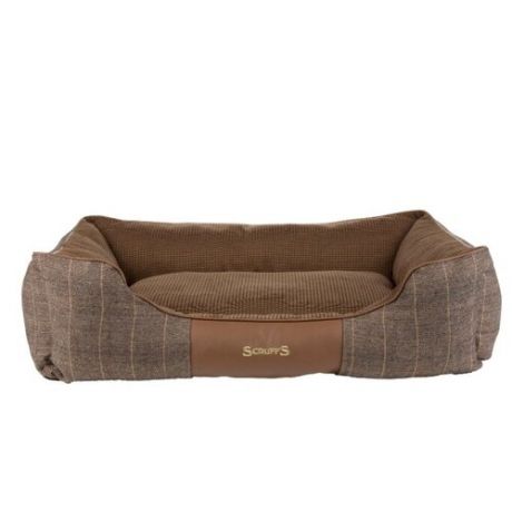 Лежак для собак Scruffs Windsor Box Dog Bed X-Large 90х70х26 см коричневый