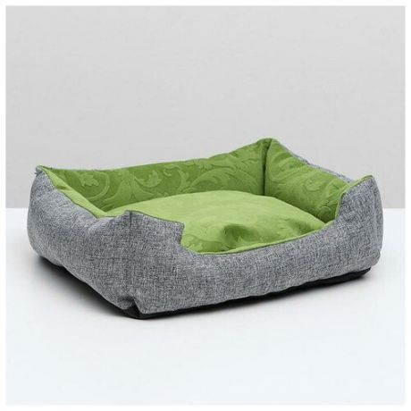 Лежанка-диван с двусторонней подушкой 45 х 35 х 11 см, микс цветов