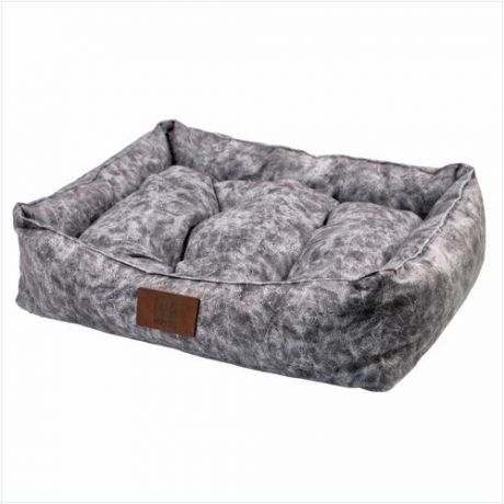 Лежанка для животных, размер 46x32x16 см, цвет серый | Лежанка для собак и кошек / лежак домик кровать для собак мелких средних пород кота кошек