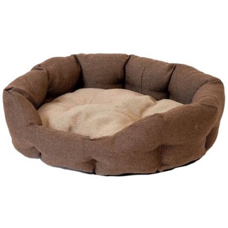 Лежак для собак Дарэлл Облако-Рогожка 4 73х56х23 см коричневый