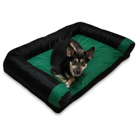 Диван-лежак антивандальный для крупных собак и кошек 100*70см Green / black
