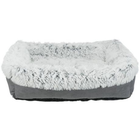 Лежак для собак TRIXIE Harvey 100х75 см серый/белый-черный