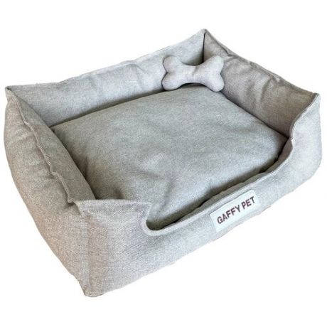 Лежак для собак и кошек Gaffy Pet Комфорт M 60х50х16 см бежевый