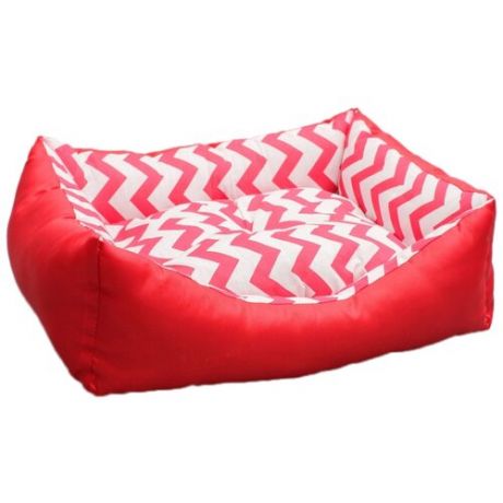 Лежак для кошек Пижон Зиг-Заг 45х35х13 см красный