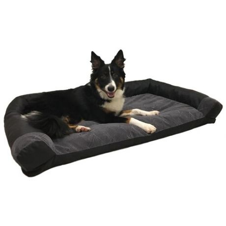 Диван-лежак для собак и кошек крупных пород black/grey 120*70см