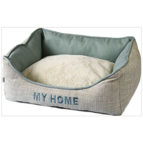 Лежак для собак и кошек Не Один Дома Здоровый сон 48х41х16 см серый