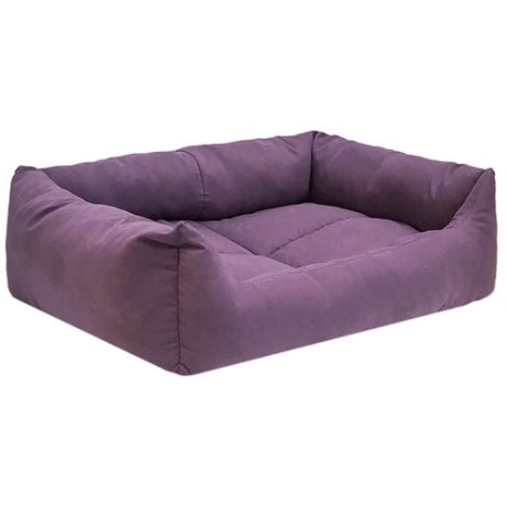 Лежак для собак и кошек Дарэлл Манеж-Бархат 2 53х39х14 см фиолетовый