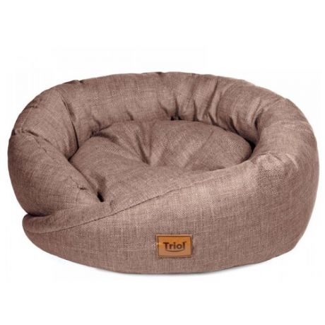 Лежак для собак и кошек Triol Аризона S круглая 50х50х16 см коричневый