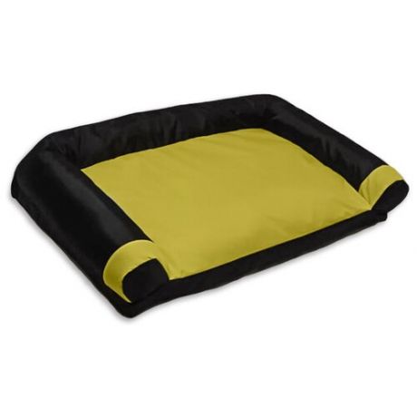 Диван-лежак антивандальный для крупных собак и кошек 100*70см Yellow / black