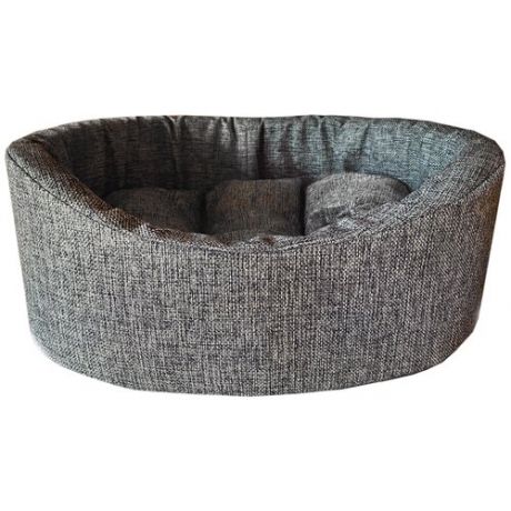 Лежанка HOMEPET Жаккард Wool №1 для домашних животных, серая 43 см х 38 см х 15 см 82540