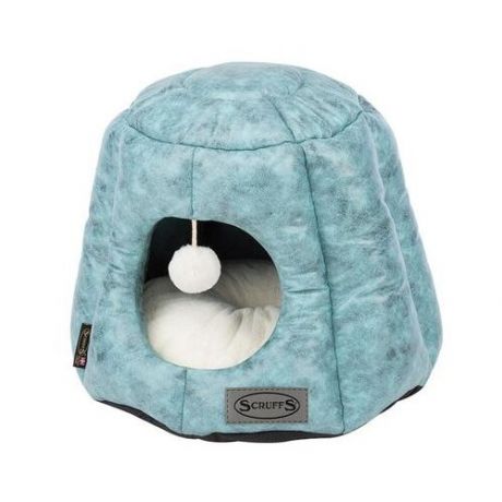 Домик для кошек Scruffs Knightsbridge Cat Bed 48х48х38 см бирюзовый