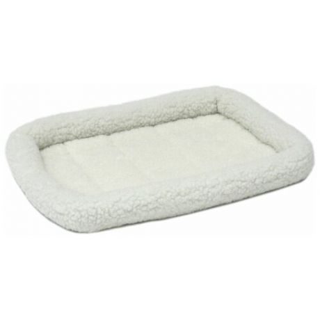 Лежак для собак и кошек Midwest QuietTime Deluxe Fleece Bolster 53х30х8 см белый