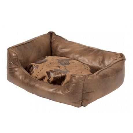 DUVO+ Лежак для собак с бортиками "Explorer Bed", коричневый