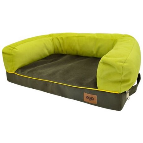 Лежанка диван "Ампир" мебельная ткань (оливковый/зеленый), 69х52х18 см
