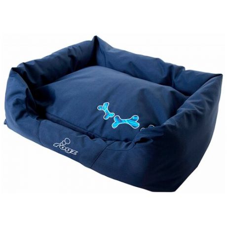 Лежак для собак Rogz Spice Морской с бортиком и двусторонней подушкой средний 72 x 45 x 25 см (1 шт)