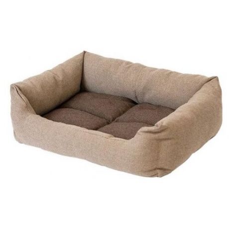 Лежак для собак и кошек Дарэлл Манеж-Рогожка 4 80х57х20 см коричневый