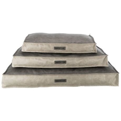Лежак Calito vital прямоугольный, 110 х 75 см, песочный/серый