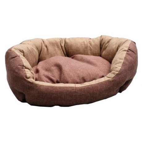 Лежак для собак и кошек Сима-ленд Комфорт 3864983 49х36х17 см коричневый
