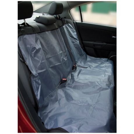 Автогамак для перевозки животных Монморанси "Накидка на заднее сидение", цвет: серый, 130*115см