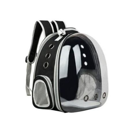 Сумка рюкзак переноска для животных с окном для обзора 310*420*280 мм. (черный)