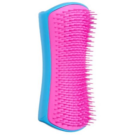 Массажная щетка PET TEEZER De-shedding & Dog Grooming Brush, розовый/голубой