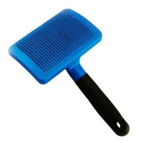 Щетка-пуходерка Wahl Dog XL Self-Cleaning Slicker Brush 2999-7320, черный/синий
