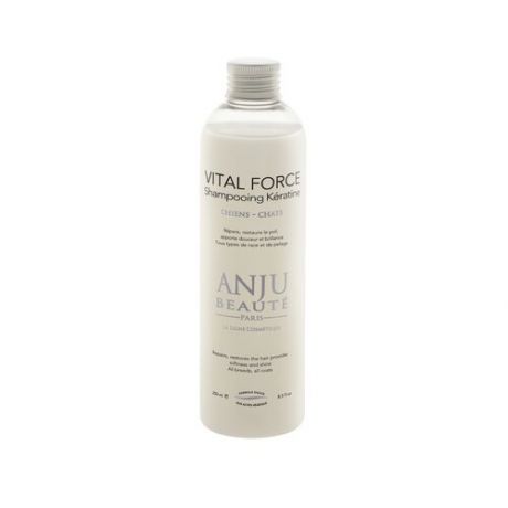 Anju beaute шампунь кератиновый для восстановления и увлажнения поврежденной шерсти (vital force shampooing keratine) an401 //, 0,510 кг
