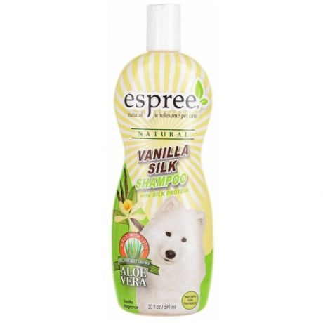Шампунь Espree Ванильный шелк для ухода за кожей и шерстью Vanilla Silk Shampoo для собак и кошек , 591 мл