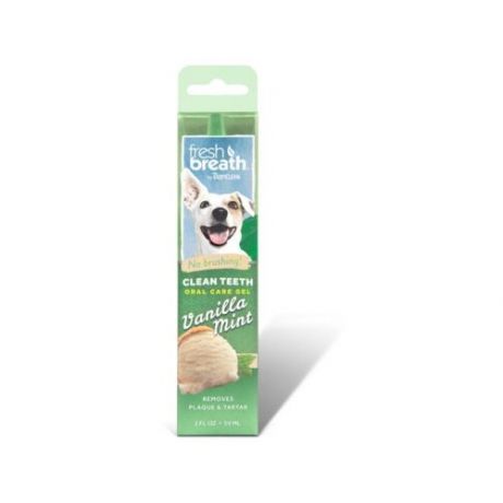 Tropiclean Гель для чистки зубов с ванилью и мятой для собак 59 мл , 0,13 кг (2 шт)