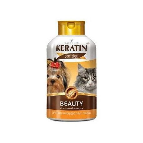 RolfClub KERATIN+ Beauty шампунь для длинношерстных кошек и собак 450 гр (2 шт)