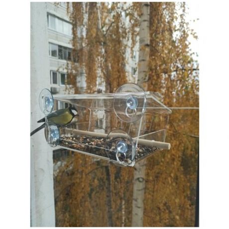 Кормушка для птиц на окно "Веранда