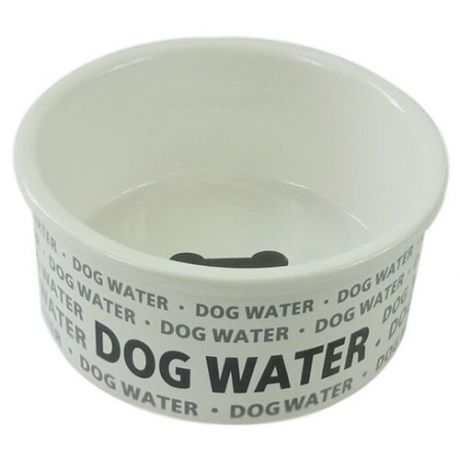 Миска для животных Foxie Dog water белая керамическая 12,5х4,5 см 260мл