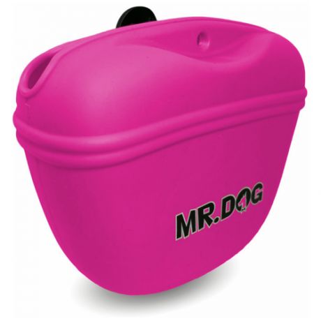 Сумка для лакомств собак, сумочка для лакомств для собак, сумка для лакомств, сумка для дрессировки силиконовая с магнитным замком розовая, Mr Dog