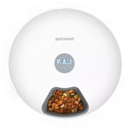 Автоматическая кормушка для животных xiaomi petwant f6 smart pet feeder (6-meal) white (белый)