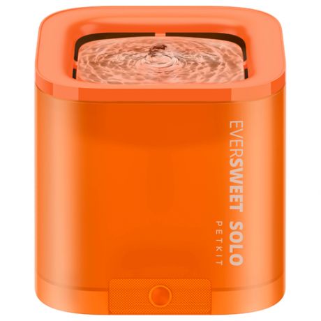 Питьевой фонтан для животных c системой фильтрации Eversweet Solo Orange