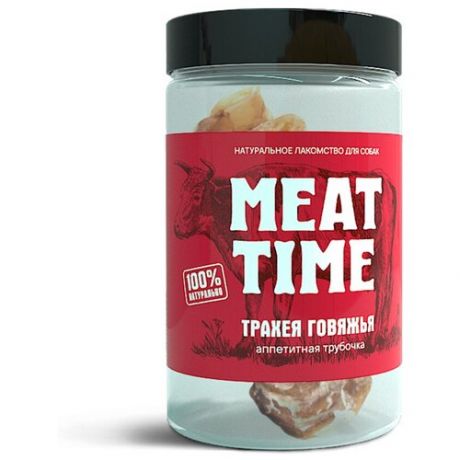 Лакомство MEAT TIME для Собак Трахея говяжья аппетитная Трубочка 50г