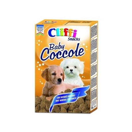 Cliffi (италия) мясные бисквиты для щенков (baby coccole) pcat238, 0,300 кг (2 шт)